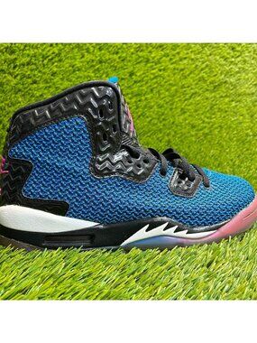 Nike Air Jordan Spike Forty Boys Size 6Y Blue Athletic Walking Shoes Sneakers